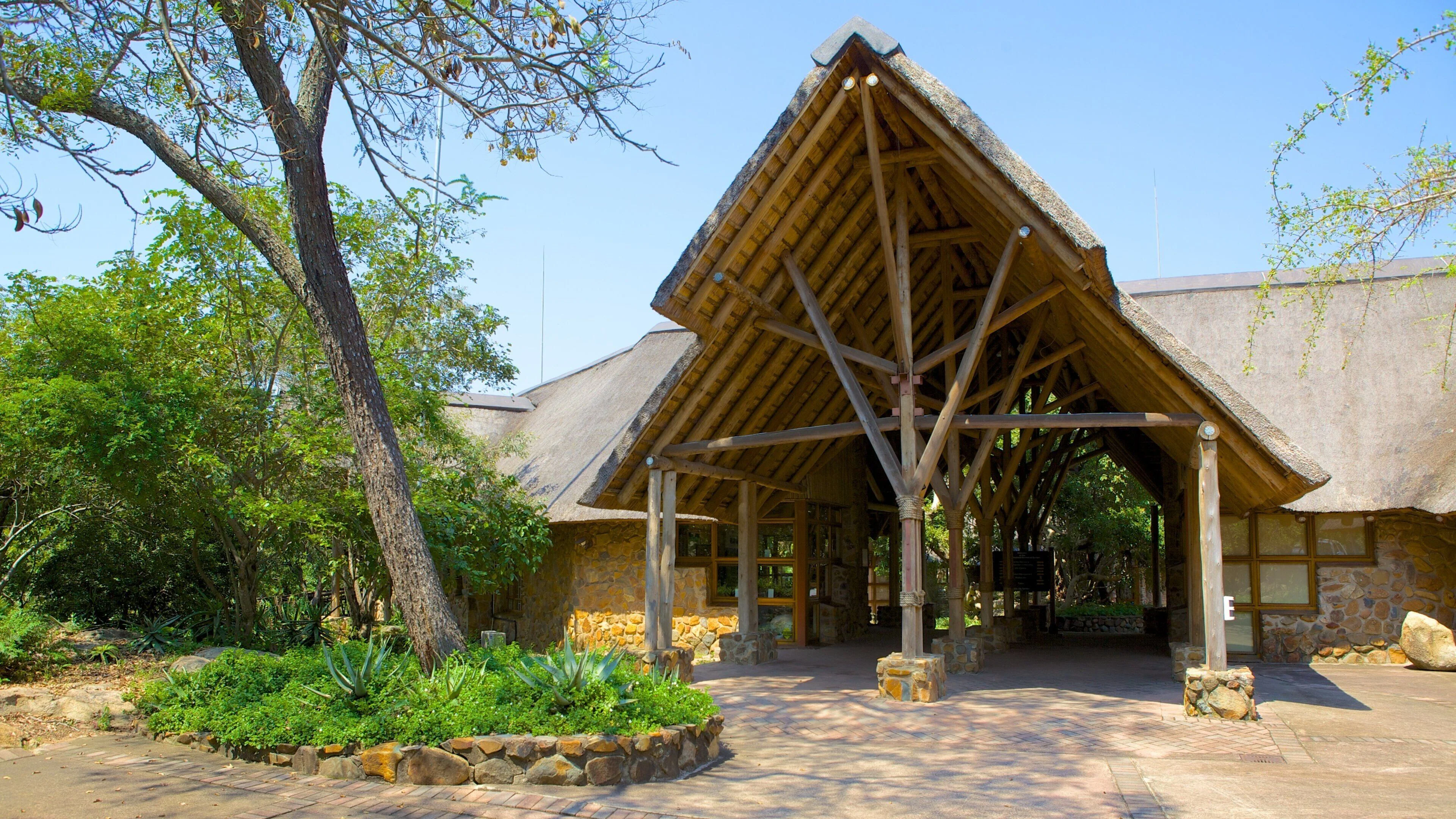 Scenic botanical garden view